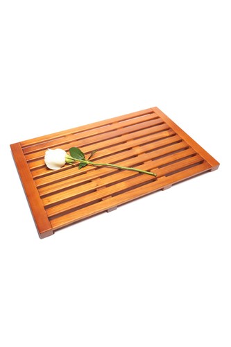 Teak bath mat non - teak, solid