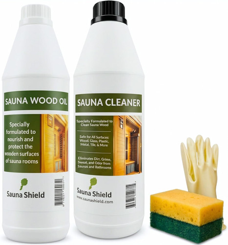 Sauna care set wood - care,