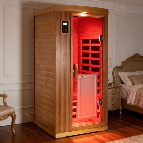 Red cedar sauna far infrared - red,